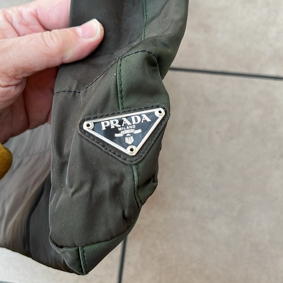 PRADA ITALY LADIES BLACK NYLON BAG-VINTAGE - Picture 5 of 16